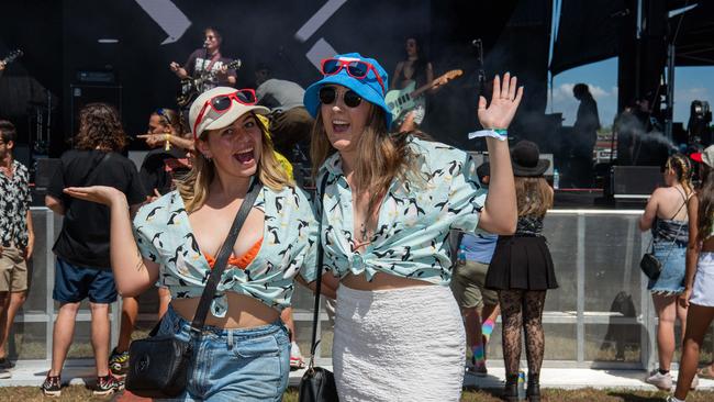 Mia Mahoney and Taylor Darby at the 2024 edition of BASSINTHEGRASS. Picture: Pema Tamang Pakhrin