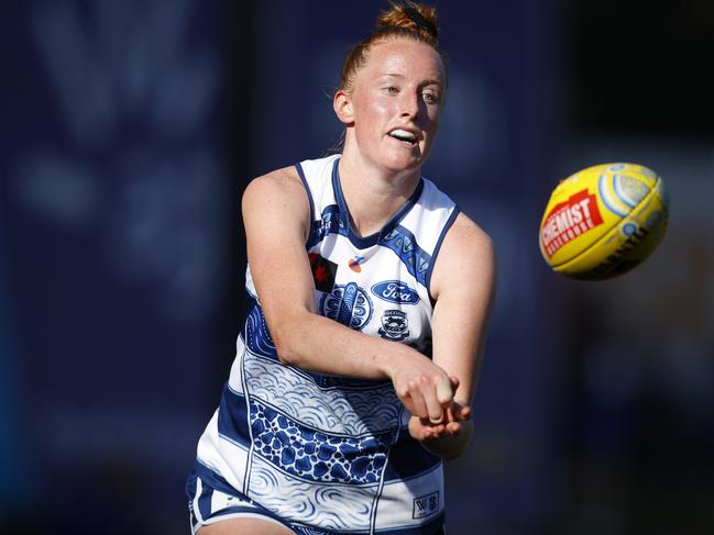 Aishling Moloney is on track to win the AFLW leading goalkicker with a record tally. Picture: James Worsfold/Getty Images