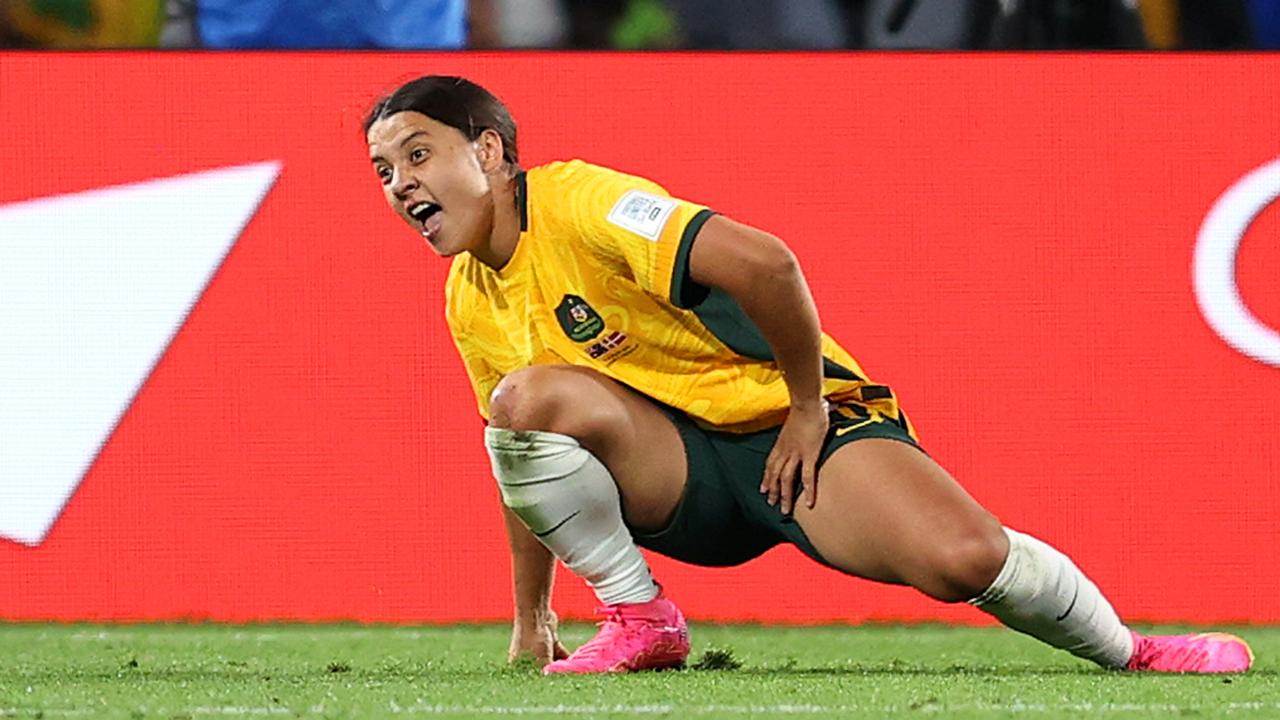 ‘I have terrible groins’: Scary Sam Kerr moment leaves Matildas coach rattled