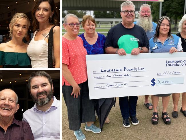 Gympie Diggers Football Clubâs 50 year anniversary celebrations has delivered a $5000 windfall to the fight against leukaemia thanks to a charity raffle on the night of the event.