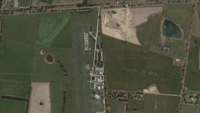 A light plane has crashed after Coldstream aerodrome. Picture: google maps