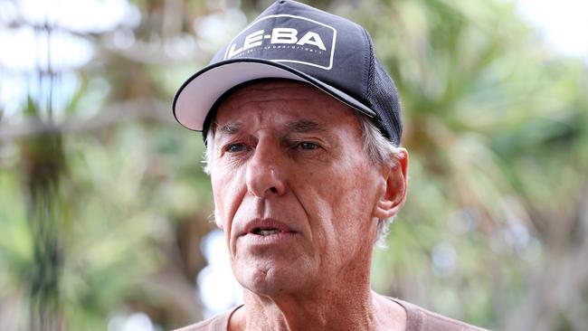 Don Munro speaks at Shelly Beach in Ballina Photograph: Jason O'Brien