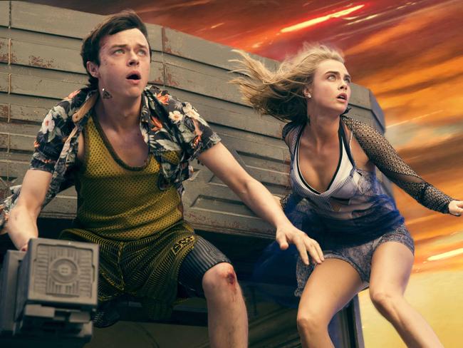 DeHaan and Delevingne in action in Valerian and the City of a Thousand Planets. Besson hopes the world loves the film. Picture: EntertainmentOne