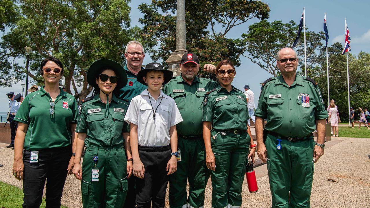 St John Ambulance Northern Territory at the Darwin Cenotaph's Remembrance Day service, 2023. Picture: Pema Tamang Pakhrin