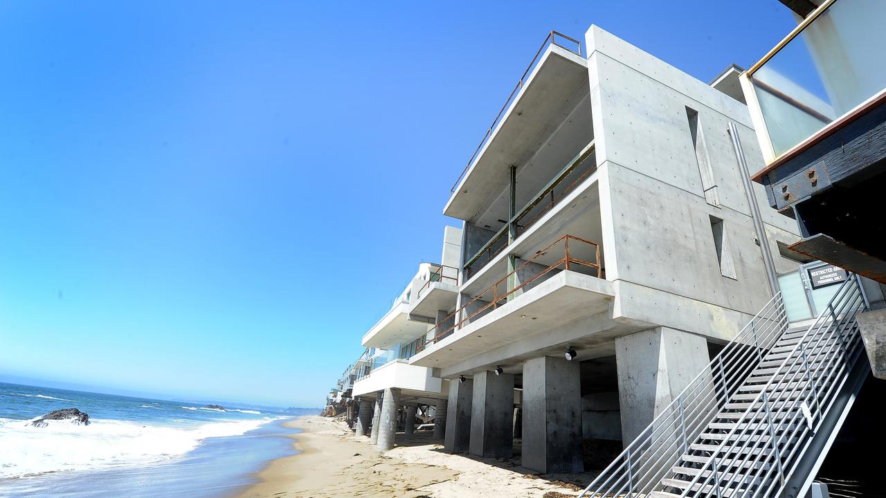 Kanye West’s multimillion-dollar beachfront home in Malibu. Picture: Jeff Rayner/Coleman-Rayner