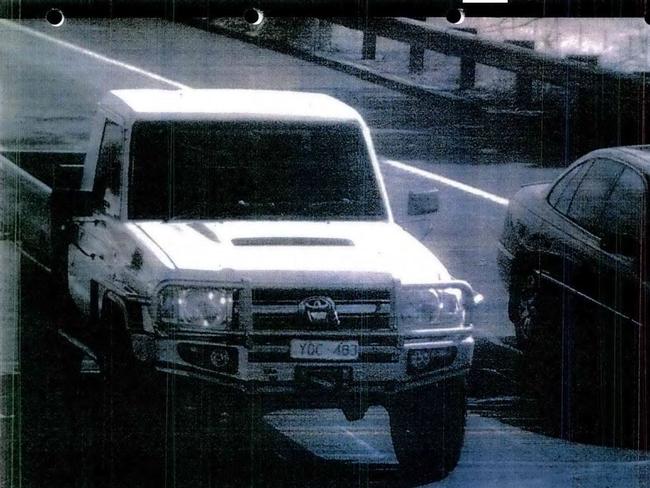The Toyota 4WD drive used in the theft of the boats and a trailer in the Winterbottom case. Supplied