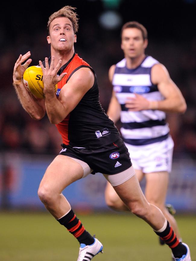 Welsh during his playing days with Essendon.