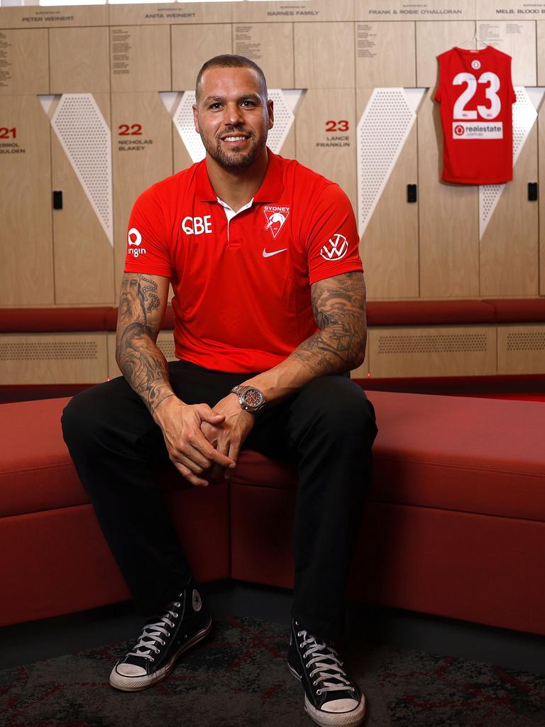 Sydney Swans star Lance Franklin announced this week that he is retiring from the game effective immediately. Picture: Phil Hillyard