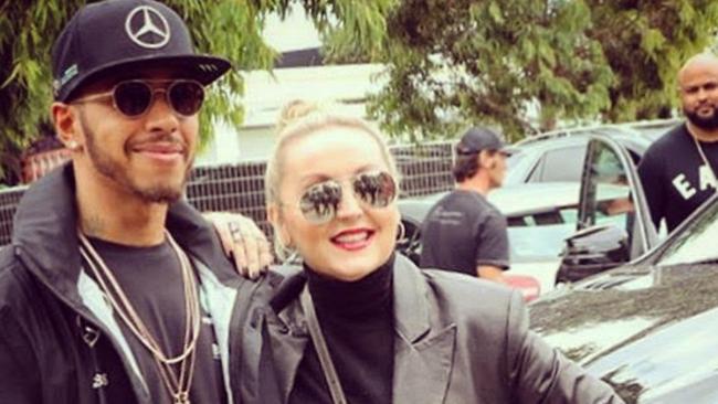 Where else but at the Melbourne Grand Prix could you ‘bump’ into Lewis Hamilton