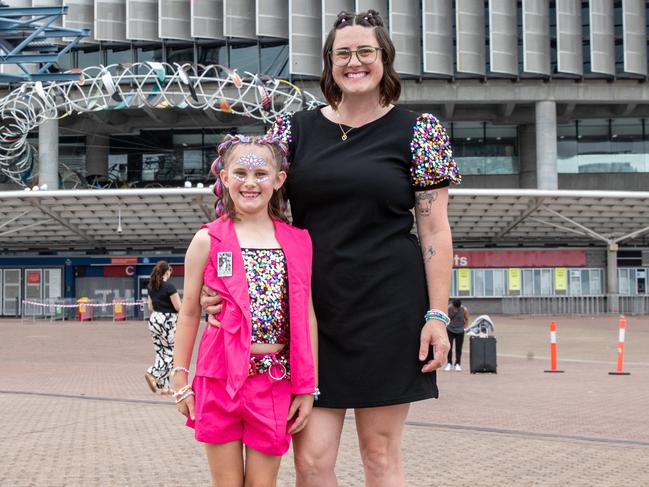 SYDNEY, AUSTRALIA - Daily Telegraph Photos February 26, 2024: Madeline and Sarah at Taylor Swift's The Eras Tour concert held at Accor Stadium in Sydney. Picture: Christian Gilles