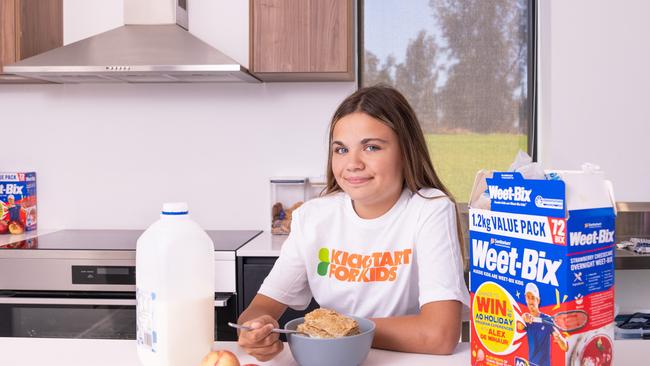 Student Kaylee Thomas, 14, said without eating breakfast it is difficult to concentrate. Picture: Tim Joy