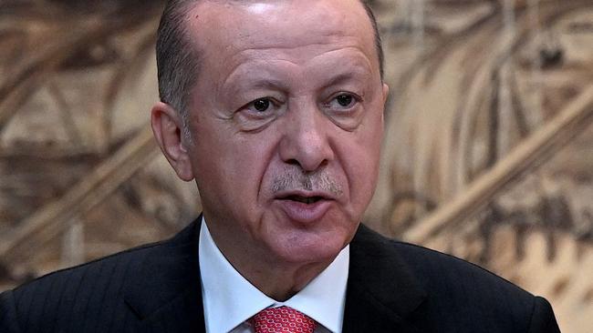 Turkish President Recep Tayyip Erdogan. Picture: Ozan Kose/AFP