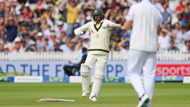 Nathan Lyon delivered a couragous cameo. (Photo by Stu Forster/Getty Images)