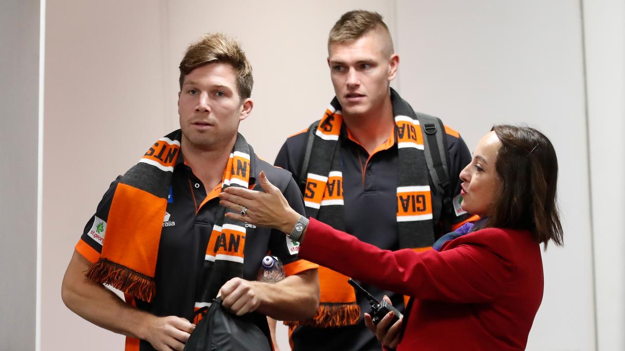AFL players will fly on match-day for interstate games in 2020, where possible. (Photo by Michael Willson/AFL Photos via Getty Images)