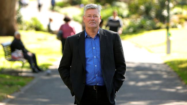 Baptist minister Grant Stewart after testifying about Freedom Insurance. Picture: Stuart McEvoy.