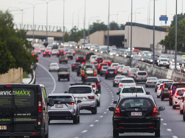 Business case studies for RACQ traffic data.M1 Pacific Motorway traffic heading southbound towards the Gold Coast from Brisbane.Picture: Nigel Hallett