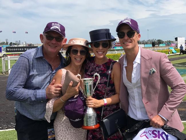 Noel Greenhalgh (left), with Maria Greenhalgh, Sarah Greenhalgh Billy Bentley. Picture: Supplied.