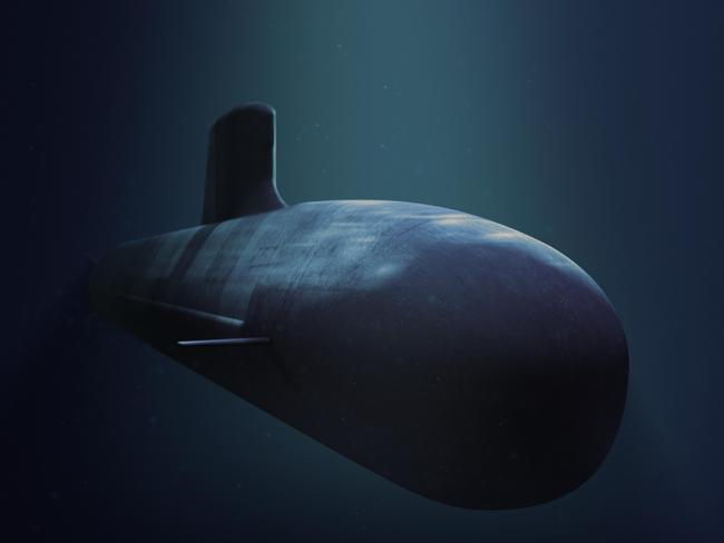 Illustration of the Shortfin Barracuda submarine the French company, DCNS, wants to provide to Australia.