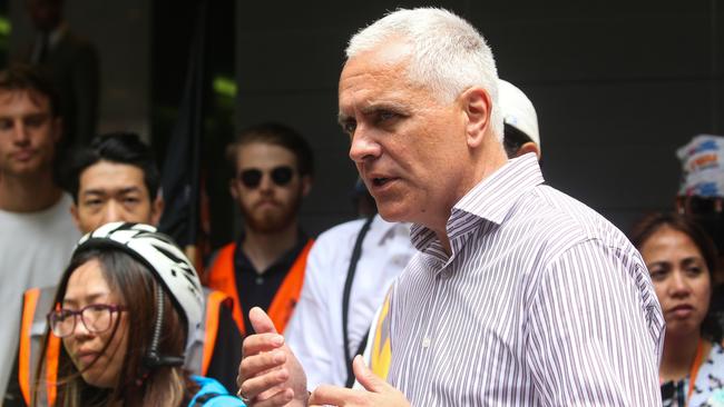TWU national secretary Michael Kaine is escalating up the union’s pressure on Aldi. Picture: NCA NewsWire / Gaye Gerard