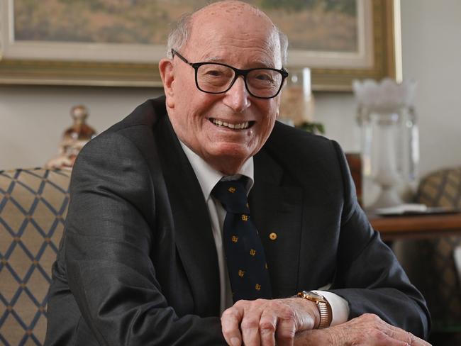 11/6/24. The Honorable Sir Eric Neal ACCVO turned 100 on June 3rd. Eric is a former Governor of South Australia and a Chancellor of Flinders University.Picture: Keryn Stevens