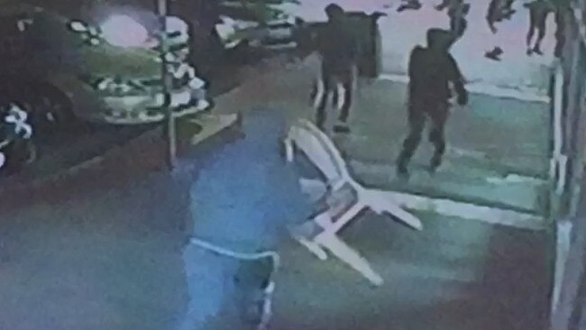 Up to seven men targeted two teens at the Dandenong fish and chip shop.