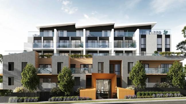 The proposed development at 48-52 Bond Street Ringwood.