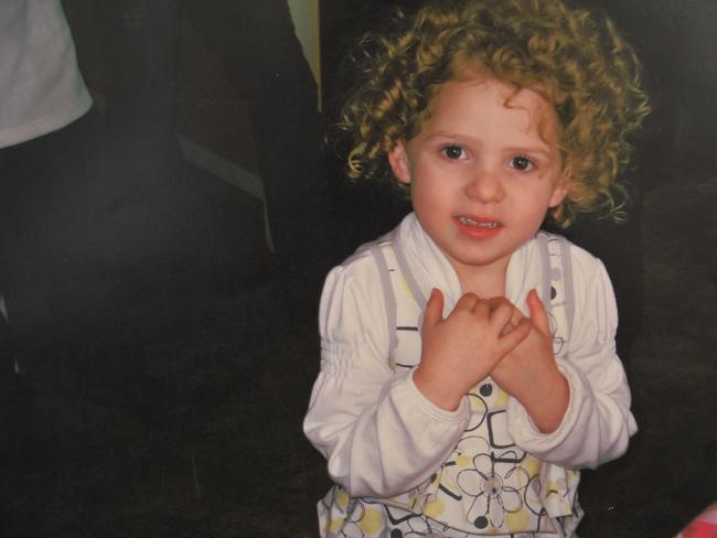 Chloe Valentine died of massive head injuries.