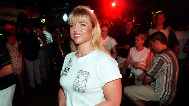 Shooters bouncer Keri Armstrong in 1999.