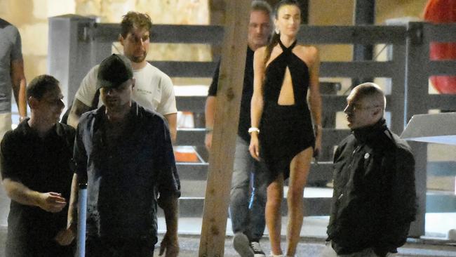 DiCaprio and Maguire walked slightly ahead of Beregova in the photos. Picture: Spread Pictures / Mega Agency.