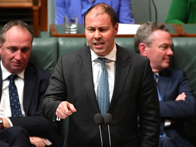 Energy Minister Josh Frydenberg has hit out at Mr Abbott, saying his “constant interventions” were only benefiting Labor leader Bill Shorten. Picture: AAP