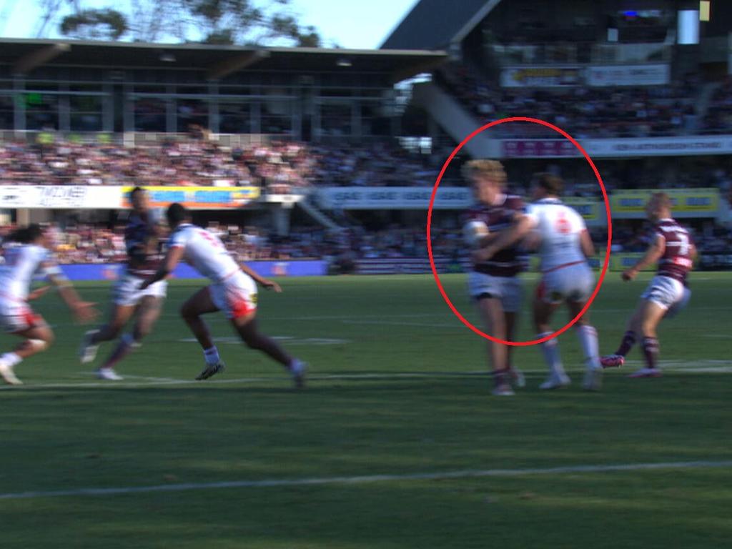Manly try shouldn't have been awarded