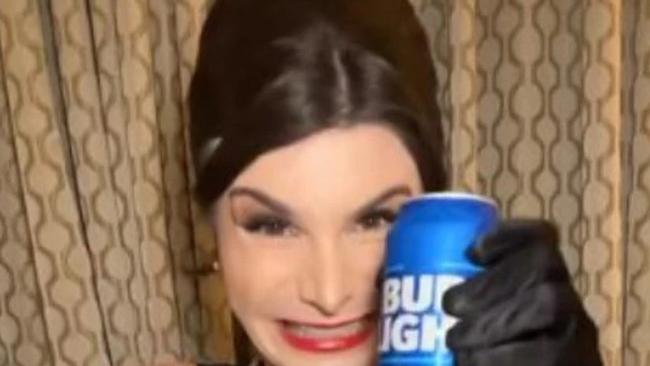 Dylan Mulvaney in the Bud Light clip she posted to Instagram.