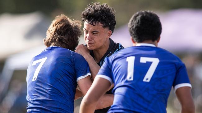 The U14 boys match between NSW Maori and Samoa.