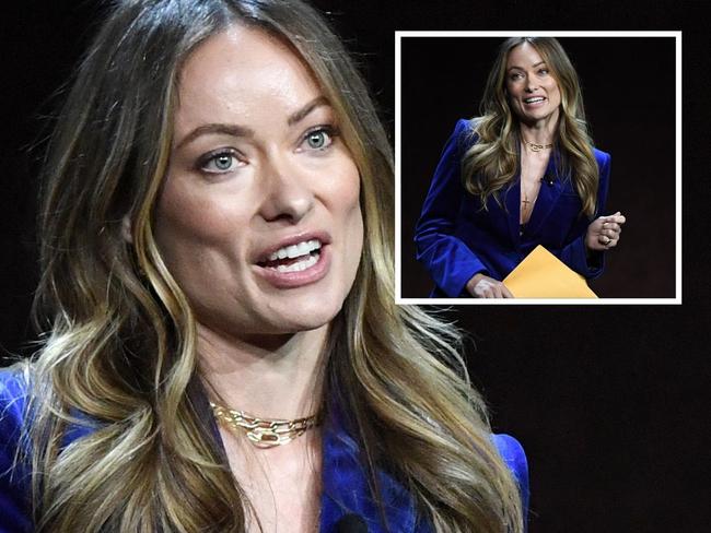 Olivia Wilde served with papers onstage.