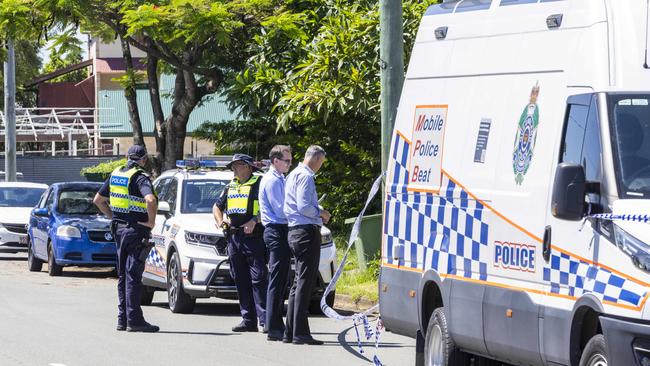 Queensland Police have declared a crime scene after a woman was found deceased in Railway Parade, Caboolture, Sunday, December 22, 2024 - Picture: Richard Walker