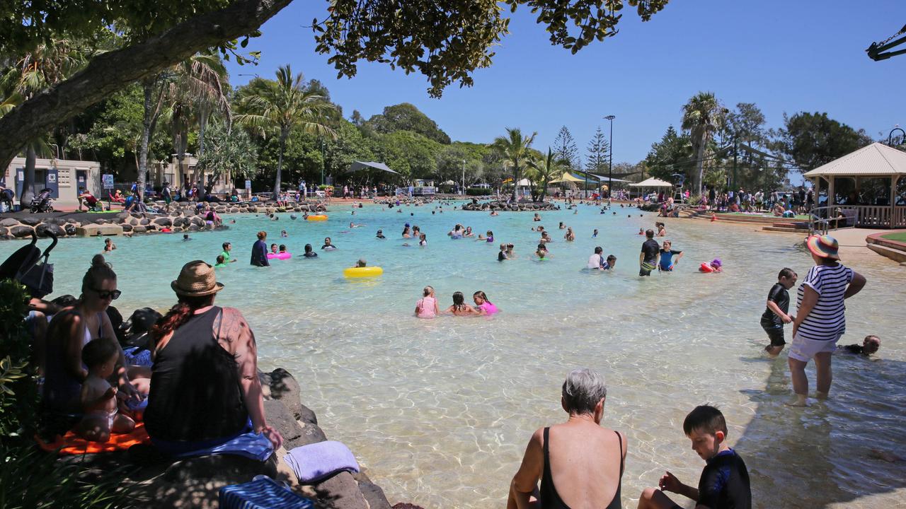 The busy Redcliffe lagoon.