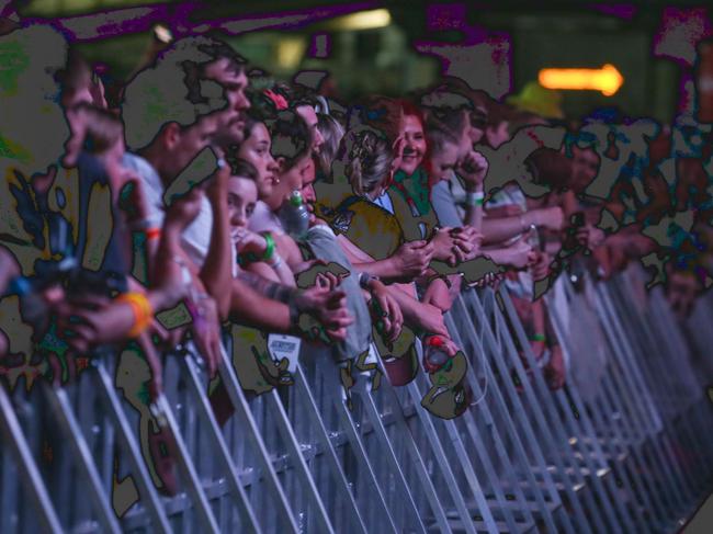 Social photos at Post Malone, RNA Showgrounds. Photo - Stephen Archer