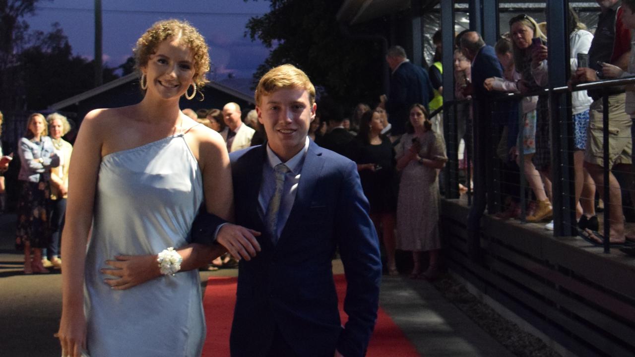 Kate Mearns and Clayton Millican at Dalby State High School's Formal 2022