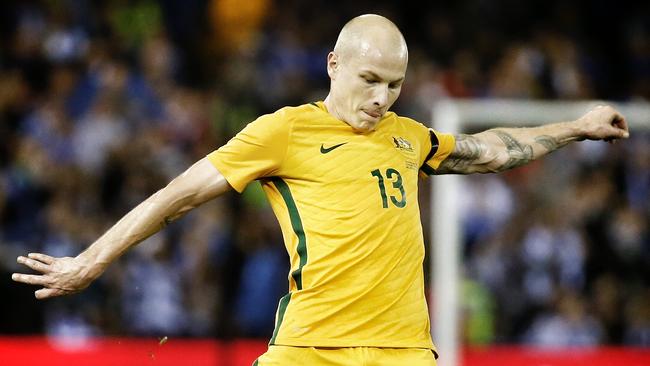 Aaron Mooy has made significant progress in recent seasons and cauight the eye for the Socceroos. Picture: Michael Klein