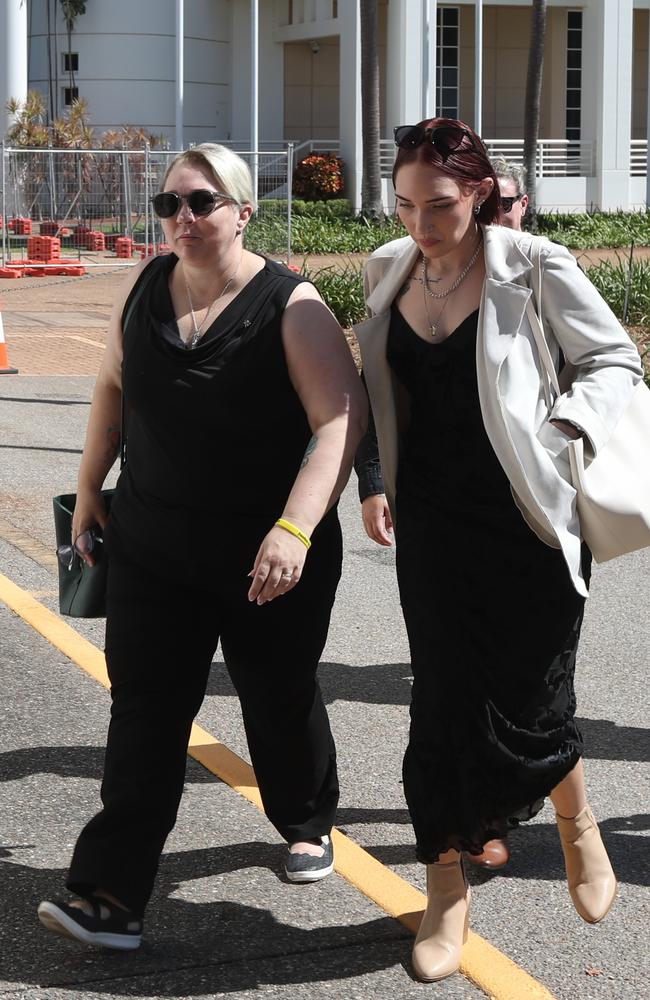 Declan Laverty's mother Samara Laverty leaves the Supreme Court in Darwin on the third day of Keith Kerinauia's murder trial. Picture: Zizi Averill