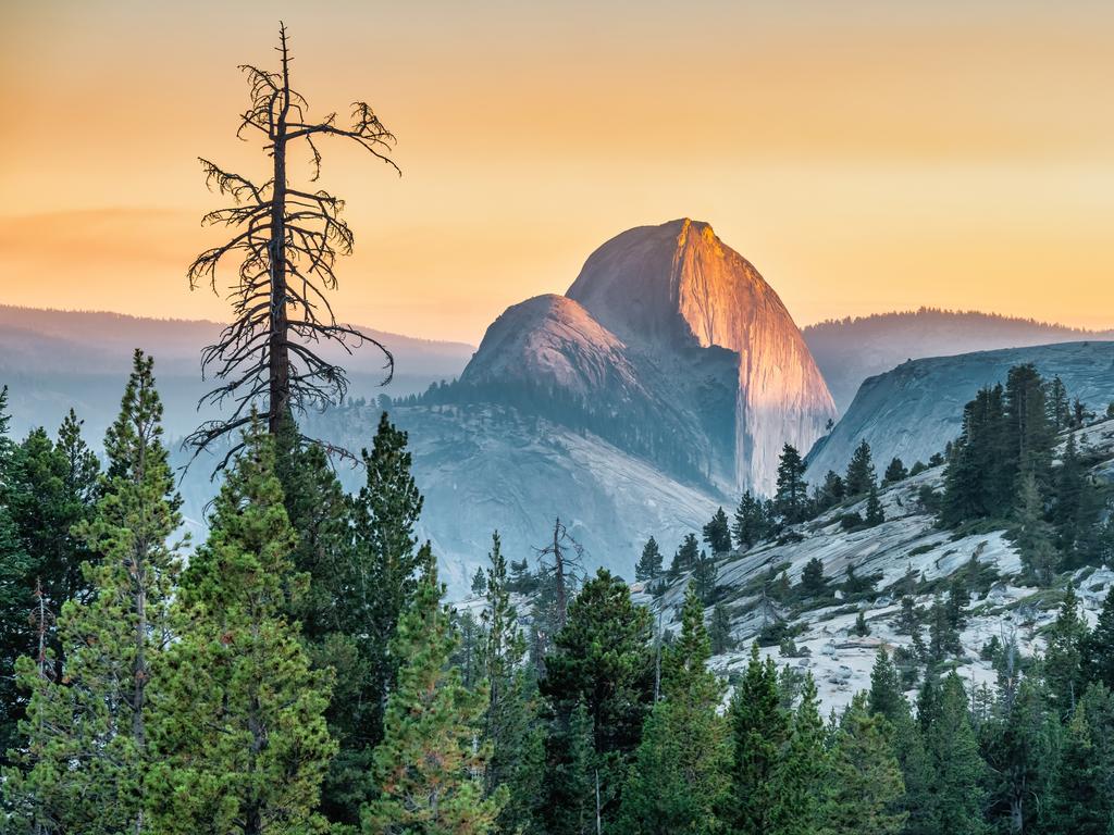 The landmark Half Dome as seen from Olmsted Point. Picture: iStock