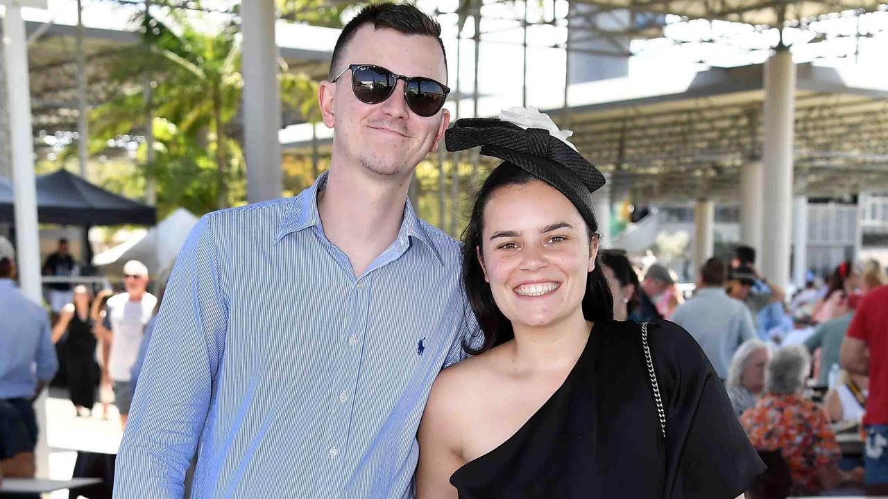 Jacob White and Taylah Woodward at the Mooloolaba Cup, Sunshine Coast Turf Club. Picture: Patrick Woods.