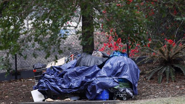 Homeless people are struggling to find secure housing with the rising cost of living and increase rental prices. Picture: NCA NewsWire/Tertius Pickard