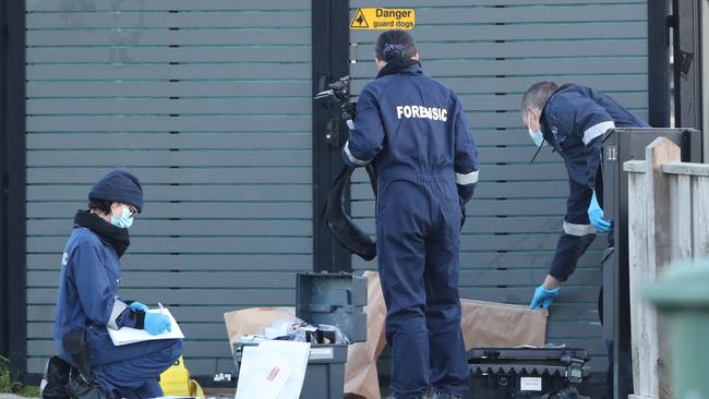The victim was shot dead in the street on Wednesday night. Picture: David Crosling
