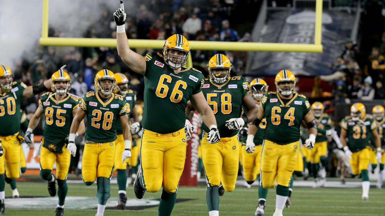 The Canadian Football League's Edmonton Eskimos on June 21 announced they were ending use of the team name amid criticism that the moniker is racist, following in the footsteps of US NFL team the Washington Redskins. (Photo by Trevor Hagan / GETTY IMAGES NORTH AMERICA / AFP)