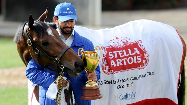 Saeed Bin Suroor with Best Solution. Picture: Andrew Henshaw