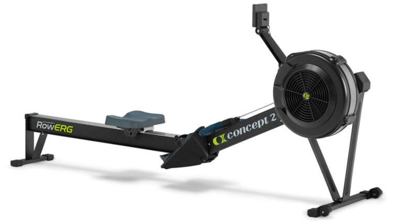 The Concept2 Rowerg is used in a lot of commercial gyms, and could be the best rowing machine out there for performance. Image: Rebel Sport