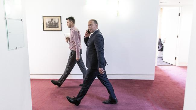 Treasurer Josh Frydenberg in Parliament House in Canberra last week. Picture Gary Ramage