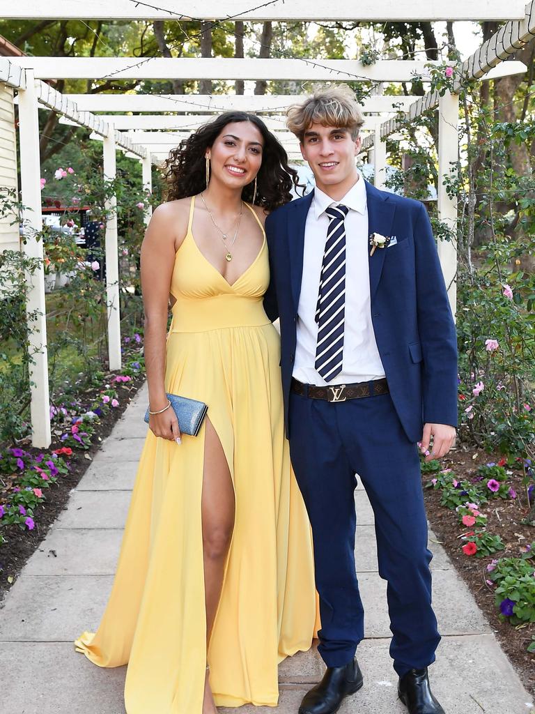 Alexandra Sharp and Max Hammer at Glennie School Formal. Picture: Patrick Woods.