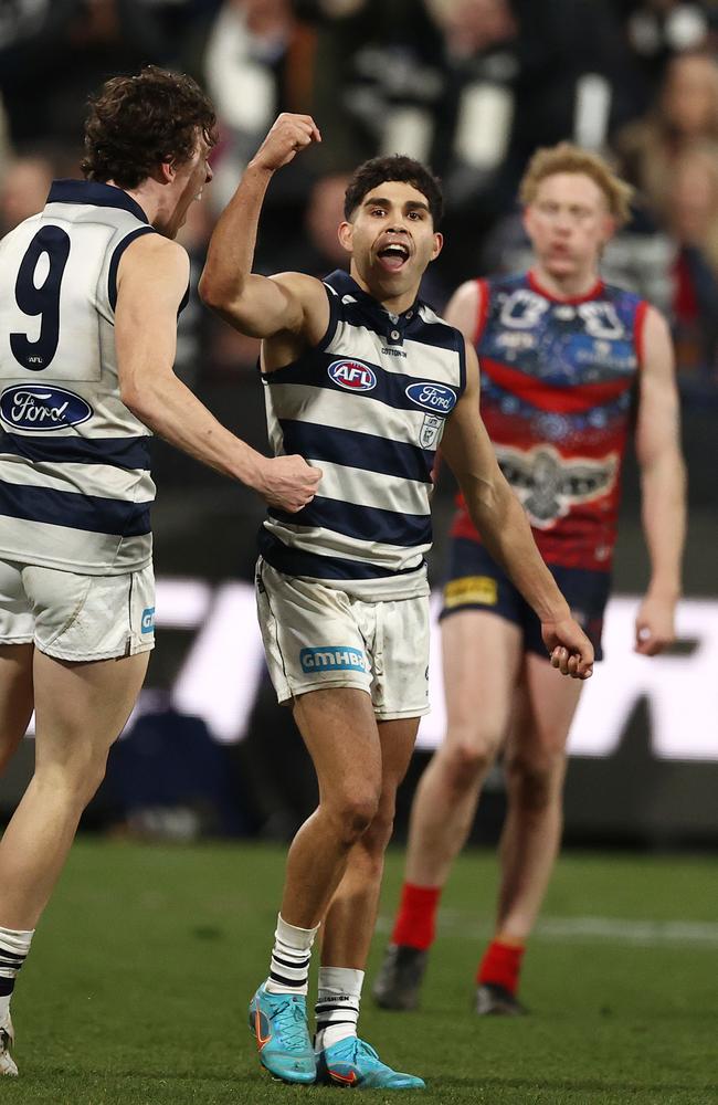 Geelong enjoyed a big win over Melbourne at home last year. Photo by Michael Klein